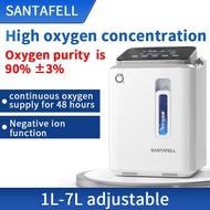SANTAFELL Portable Oxygen Concentrator 7L Household Oxygen Inhalation Machine with Atomization Function Home Use KL8E
