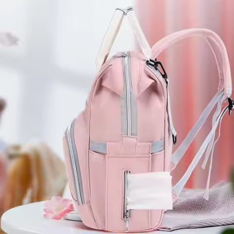 Nylon Mommy Bag Large Capacity Waterproof Maternity Travel Bag Insulated Pockets Multifunctional Nap