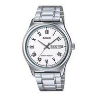 Casio นาฬิกาข้อมือผู้ชาย สายสแตนเลส รุ่น MTP-V006D-7B - Silver/White  รับประกันศูนย์ 1 ปี  ของแท้
