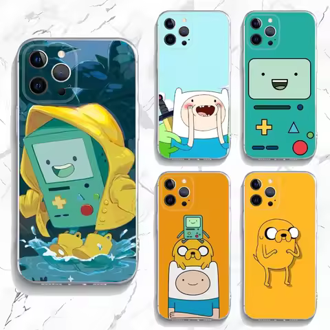 Finn B-BMO Jake A-AdventureS Phone Case For iPhone 16,15,14,13,12,11 Plus,Pro,Max,XR,XS,X,7,8 Plus,S