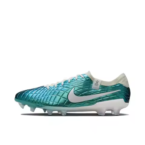Nike Tiempo Legend 10 Elite FG Wear Resistant Shock Absorption Comfortable Anti-slip Round Head Long