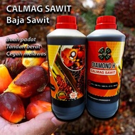 Baja Sawit Boron CALMAG SAWIT Hasilkan Buah Sawit Gred AAA Lebat Isi Padat Tandan Berat Cegah Kulit Berminyak 1L