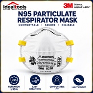 3M 8210 N95 Particulate Respirator Mask 20Pcs/Box Disposable Dust Haze Face Mask