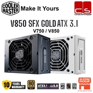 Cooler Master GOLD V SFX Series ATX 3.1Fully Modular Power Supply - V750/V850 (Black / White)