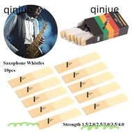 QINJUE Saxophone Whistle, 10Pcs Bb Clarinet Reed,  Strength Alto Reed Bb Tone Clarinet