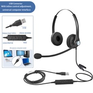 Beien A26 stereo call center headset USB/type-c/3.5mm/RJ9 suitable for online courses meetings and o