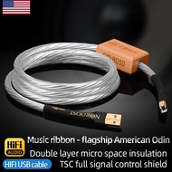 ODIN Hifi USB OTG Cable Stereo 7N OCC and Pure silver Shield Type A-C Type A-B Type C-C Type C-B Cab