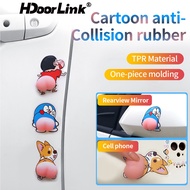 HdoorLink 2pcs 3D Stereo Cute Butt Car Sticker Door Anti-Scratch Wipe Rearview Mirror Bumper Sticker