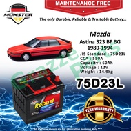 Münster Robust MF CMF 75D23 | 75D23L (60AH) Car Battery Bateri Kereta for Mazda Astina 323 BF BG 198