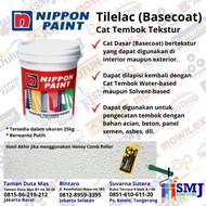 CAT TEKSTUR TEMBOK NIPPON PAINT TILELAC TEXTURED PAINT PUTIH 5KG