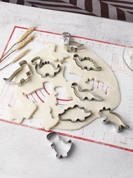8入組恐龍設計餅乾模型切割刀