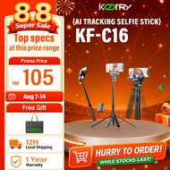 Selfie Stick Tripod For Phone Stand KF-C16,1.3M 2-IN-1 Al Face Tracking Bluetooth Remote Control 自拍神