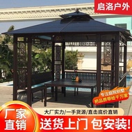 Outdoor Gazebo Courtyard Villa Garden Four-cornered Pavilion Iron Art Outdoor Leisure Roof Terrace A