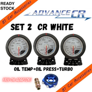 [81] 100% Original Set Defi CR Car Gauge 60mm Boost VACUUM Water Temp Oil Temp OIL PRESS VOLTS RPM M