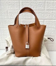 (Sold) Hermes Picotin 18 金棕🐎銀扣✨