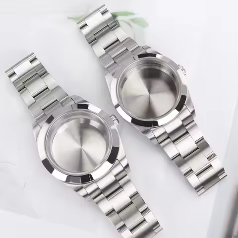 Brushed 36mm/39mm Bevel Edge Watch Case Sapphire Waterproof For Air King NH35 NH34 NH36 NH38 Miyota8