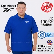 3XL/4XL/5XL&6XL Size Besar Polo Collar T-shirt 100% Cotton Unisex (Lelaki & Perempua) Casual Fashion