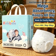 Xiiliibaby Diaper Pants High Absorbency Leak Guard Design for Heavy Kids 35kg+ Daily Wear