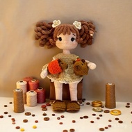 Anyaman Kasih Cici - Kit Mengait Kit Mengait Benang Kit Mengait Anak Patung Comel Hiasan Buatan Tang