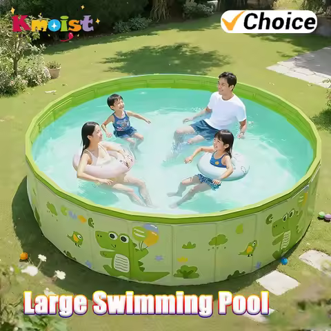 1.2/1.6/1.8/2 Meters Pools Swimming Outdoor No-Inflatable Folding Round Swimming Pool No Installatio