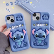 CASE KOREAN SILICONE RUBBER 3D STITCH iphone IP X IP XR IP 11 IP11 PRO IP 12 12 PRO IP13 IP14 IP 15 