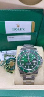 ROLEX Submariner 116610LV 綠水鬼 全套
