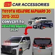TOYOTA VELLFIRE ALPHARD AGH30 CONVERT TO AH40 AGH40 2024 BODYKIT BUMPER HEAD TAIL LAMP BONNET FENDER