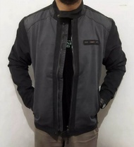 JAKET PRIA CARDINAL CASUAL ORIGINAL BLACK BOMBER (TERBARU)
