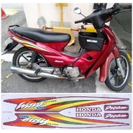 WAVE 100 BODY COVER STICKER STRIPE COVER SET WAVE100 (2) W100  HONDA W 100 W100