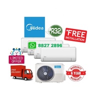 Midea R32 Multi-Split System 4 Aircon + FREE Dismantle &  Dispose Old Aircon + FREE Installation + F