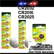 [1 PC ONLY]  GP Battery CR2032 / CR2016 / CR2025 / 27A(12V) / 23A(V12) GP Battery 超霸电池