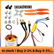 2212 2200KV Motor+30A ESC+6035 Propeller+Propeller Protector Electric Motor Kit for RC Airplane Moto