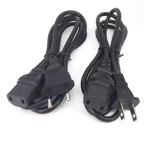 Universal 2Prong Male Plug To IEC320 C17 Female Adapter AC Power Cord For PS4 Pro EU/US Standard Pow