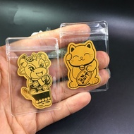 Mobile Phone Sticker Cat Golden Bull Lucky Cat for Mobile Phone Case Decoration Accessories
