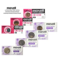 Maxell 3V Lithium Battery CR2016 / CR2025 / CR2032 / CR1220 / CR1616 / CR1216 / CR1620(1Pcs) - 100% 