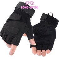 Black Hawk F1 Tactical Motorcycle Gloves, High Quality Anti-Call Fingerless Hiking Gloves, Glove Mot