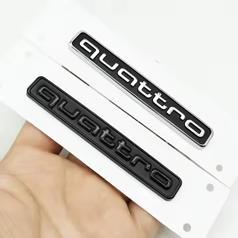 95mm 3D ABS Car Rear Trunk Badge Side Emblem Sticker For Audi A3 A4 A5 A6 A7 A1 A2 Q3 Q5 Q7 S3 S4 S5