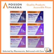 Terumo Insulin Syringe with Needle 100's | FREE DELIVERY - 30G/31G, 6mm/8mm, 1cc/0.5cc