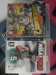 PS3 邊境之地2(無主之地，borderland) & NBA 2K9 遊戲光碟