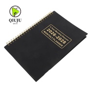 QIUJUU Calendar Book, Yearly Goals A4/A5 3 Years Monthly Planner, Premium Smooth Writing 2026-2028 A