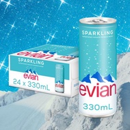 【３箱再８５折】法國 evian 依雲氣泡礦泉水 330ml