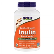 Now Foods, Certified Organic Inulin, Prebiotic Pure Powder, g / g