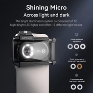 New Upgrated 100X-200X Microscope Lens  3in 1Phone Camera Lens Kit Macro Lenses with LED Light for a