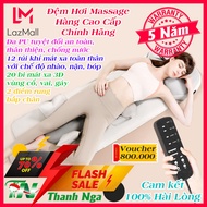 Đệm Massage Toàn Thân Bằng Túi Khí Cao Cấp Không Tiếng Ồn 12 Túi Khí Mát Xa Cổ Vai Gáy Lưng Hông Châ