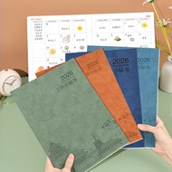 2026 A4 Planner Notebook 365 Days Calendar Agenda Planner Diary Notepad Weekly Goal Habit Tracker Sc