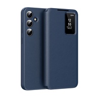 Samsung Galaxy S24 FE/S23 FE/Galaxy A55 Leather Flip CaseSmart Window Case with Card Slot