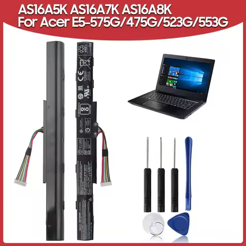 Premium New Replacement Battery AS16A5K AS16A7K AS16A8K For Acer E15 E5-575G E17 E5-774 E5-774G E5-5