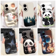 For Honor X5 Plus Case WOD-LX1 WOD-LX2 WOD-LX3 Cute Panda Astronaut Matte Cover For Honor X5 VNA-LX2