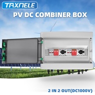 1000V PV DC Combiner กล่องกลางแจ้งกันน้ำพื้นผิว2อินพุต2เอาท์พุท IP65พุท2แผงเซลล์แสงอาทิตย์ PV ตัวป้อ