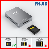 FHJIK CFexpress Type A เครื่องอ่านการ์ดพร้อม USB C ถึง USB C/USB สายเคเบิ้ลแบบพกพา CF Express Reader